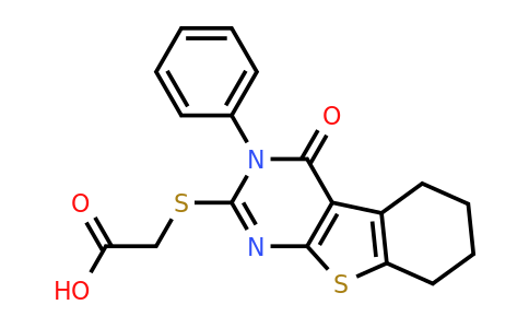 59898-76-9 | 2-((4-Oxo-3-phenyl-3,4,5,6,7,8-hexahydrobenzo[4,5]thieno[2,3-d]pyrimidin-2-yl)thio)acetic acid