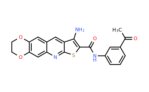 602293-00-5 | n-(3-Acetylphenyl)-15-amino-4,7-dioxa-13-thia-11-azatetracyclo[8.7.0.0^{3,8}.0^{12,16}]heptadeca-1,3(8),9,11,14,16-hexaene-14-carboxamide