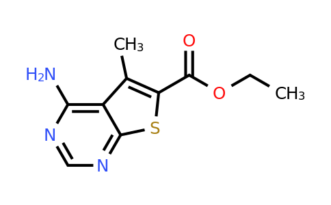 60598-74-5 | Ethyl 4-amino-5-methylthieno[2,3-d]pyrimidine-6-carboxylate
