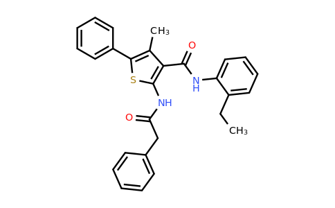 6078-91-7 | n-(2-Ethylphenyl)-4-methyl-5-phenyl-2-(2-phenylacetamido)thiophene-3-carboxamide