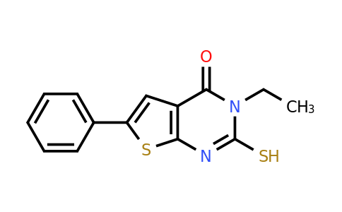 610275-61-1 | 3-Ethyl-6-phenyl-2-sulfanyl-3h,4h-thieno[2,3-d]pyrimidin-4-one