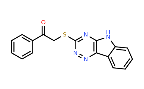 61054-36-2 | 2-((5H-[1,2,4]triazino[5,6-b]indol-3-yl)thio)-1-phenylethan-1-one