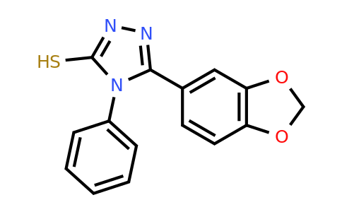 61066-46-4 | 5-(1,3-Dioxaindan-5-yl)-4-phenyl-4H-1,2,4-triazole-3-thiol