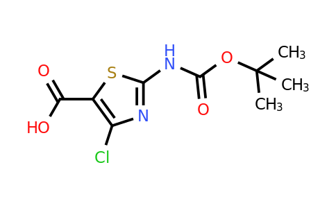 612541-07-8 | 2-((tert-Butoxycarbonyl)amino)-4-chlorothiazole-5-carboxylic acid