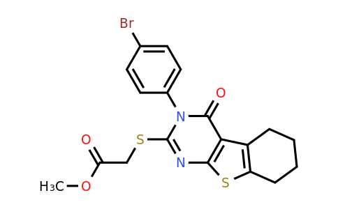 613228-42-5 | Methyl 2-{[4-(4-bromophenyl)-3-oxo-8-thia-4,6-diazatricyclo[7.4.0.0,2,7]trideca-1(9),2(7),5-trien-5-yl]sulfanyl}acetate