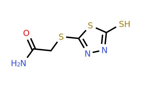 61607-12-3 | 2-[(5-sulfanyl-1,3,4-thiadiazol-2-yl)sulfanyl]acetamide