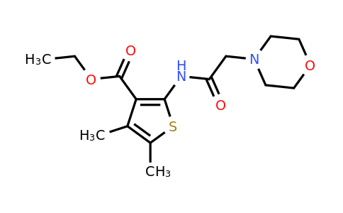 62349-11-5 | Ethyl 4,5-dimethyl-2-(2-morpholinoacetamido)thiophene-3-carboxylate