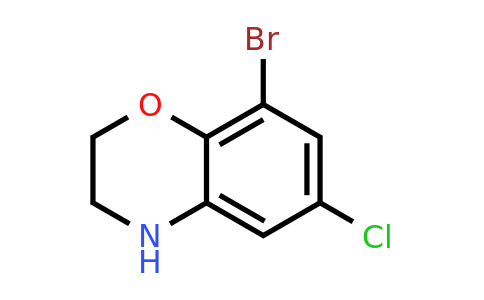 625394-67-4 | 8-Bromo-6-chloro-3,4-dihydro-2H-benzo[b][1,4]oxazine
