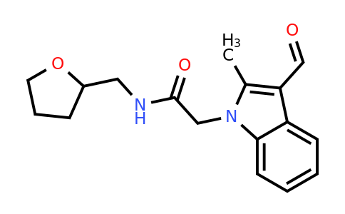 626205-28-5 | 2-(3-Formyl-2-methyl-1H-indol-1-yl)-N-((tetrahydrofuran-2-yl)methyl)acetamide