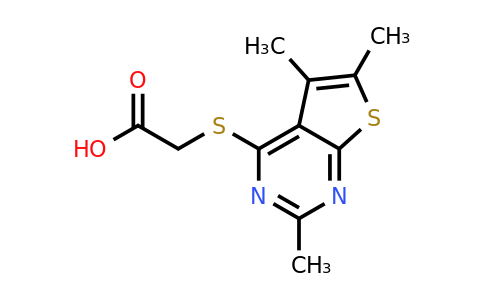 626205-90-1 | 2-({trimethylthieno[2,3-d]pyrimidin-4-yl}sulfanyl)acetic acid