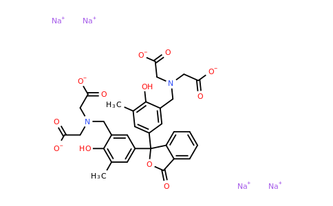 62698-54-8 | Sodium 2,2',2'',2'''-((((3-oxo-1,3-dihydroisobenzofuran-1,1-diyl)bis(6-hydroxy-5-methyl-3,1-phenylene))bis(methylene))bis(azanetriyl))tetraacetate