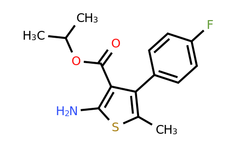 627058-15-5 | Isopropyl 2-amino-4-(4-fluorophenyl)-5-methylthiophene-3-carboxylate