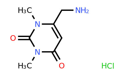 62776-20-9 | 6-(Aminomethyl)-1,3-dimethyl-1,2,3,4-tetrahydropyrimidine-2,4-dione hydrochloride