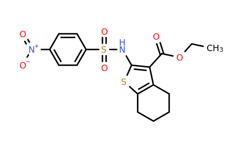 63183-27-7 | Ethyl 2-((4-nitrophenyl)sulfonamido)-4,5,6,7-tetrahydrobenzo[b]thiophene-3-carboxylate