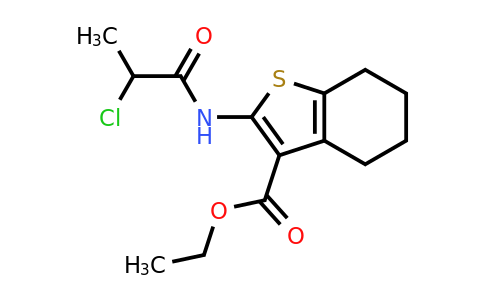 632332-28-6 | Ethyl 2-(2-chloropropanamido)-4,5,6,7-tetrahydro-1-benzothiophene-3-carboxylate