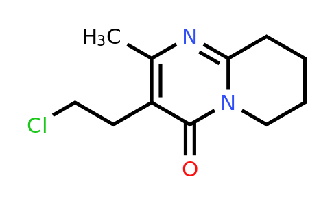 63234-80-0 | 3-(2-Chloroethyl)-2-methyl-6,7,8,9-tetrahydro-4H-pyrido[1,2-a]pyrimidin-4-one