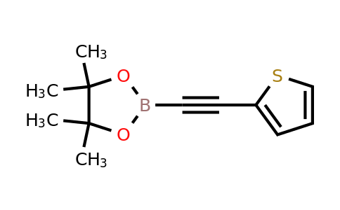 634196-64-8 | 4,4,5,5-Tetramethyl-2-(thiophen-2-ylethynyl)-1,3,2-dioxaborolane