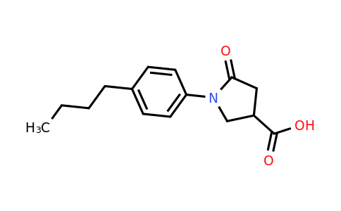 63674-57-7 | 1-(4-Butylphenyl)-5-oxopyrrolidine-3-carboxylic acid
