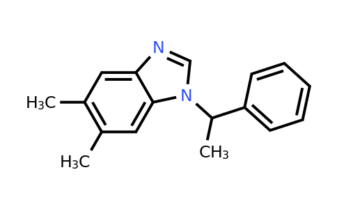 637325-01-0 | 5,6-Dimethyl-1-(1-phenylethyl)-1h-1,3-benzodiazole