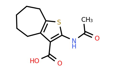 63826-34-6 | 2-Acetamido-5,6,7,8-tetrahydro-4H-cyclohepta[b]thiophene-3-carboxylic acid