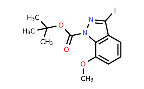 639084-05-2 | tert-Butyl 3-iodo-7-methoxy-1H-indazole-1-carboxylate