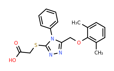 2-{[5-(2,6-dimethylphenoxymethyl)-4-phenyl-4h-1,2,4-triazol-3-yl]sulfanyl}acetic acid