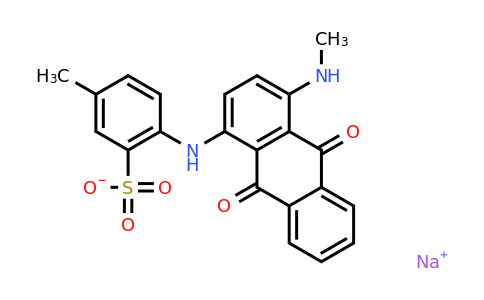 6408-51-1 | Sodium 5-methyl-2-((4-(methylamino)-9,10-dioxo-9,10-dihydroanthracen-1-yl)amino)benzenesulfonate