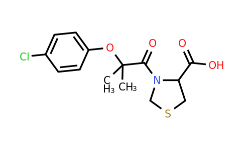 3-(2-(4-Chlorophenoxy)-2-methylpropanoyl)thiazolidine-4-carboxylic acid