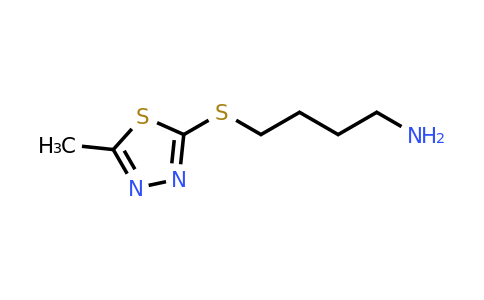 642092-86-2 | 4-((5-Methyl-1,3,4-thiadiazol-2-yl)thio)butan-1-amine