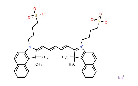 Sodium 4-(2-((1E,3E,5E)-5-(1,1-dimethyl-3-(4-sulfonatobutyl)-1H-benzo[e]indol-2(3H)-ylidene)penta-1,3-dien-1-yl)-1,1-dimethyl-1H-benzo[e]indol-3-ium-3-yl)butane-1-sulfonate