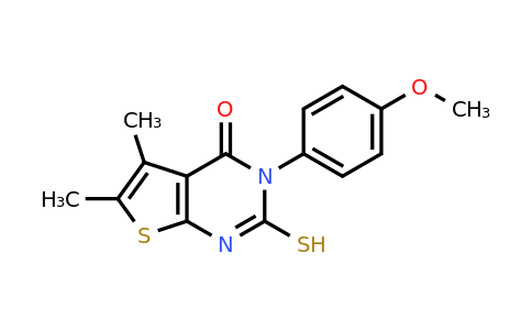 65234-06-2 | 3-(4-Methoxyphenyl)-5,6-dimethyl-2-sulfanylthieno[2,3-d]pyrimidin-4(3h)-one