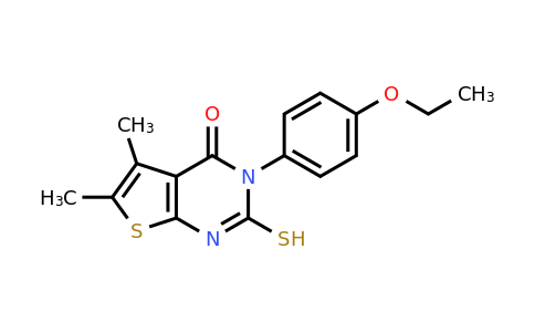65234-07-3 | 3-(4-Ethoxyphenyl)-5,6-dimethyl-2-sulfanylthieno[2,3-d]pyrimidin-4(3h)-one