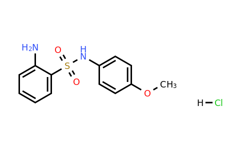 65645-67-2 | 2-Amino-n-(4-methoxyphenyl)benzene-1-sulfonamide hydrochloride