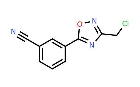 3-[3-(chloromethyl)-1,2,4-oxadiazol-5-yl]benzonitrile