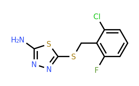 660821-10-3 | 5-((2-Chloro-6-fluorobenzyl)thio)-1,3,4-thiadiazol-2-amine