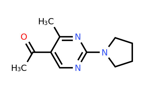 66373-32-8 | 1-(4-Methyl-2-(pyrrolidin-1-yl)pyrimidin-5-yl)ethan-1-one