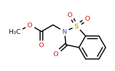 6639-62-9 | Methyl 2-(1,1-dioxido-3-oxobenzo[d]isothiazol-2(3h)-yl)acetate