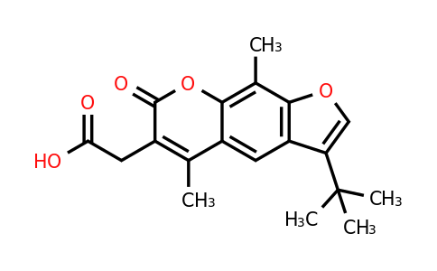 664366-06-7 | 2-(3-(Tert-butyl)-5,9-dimethyl-7-oxo-7h-furo[3,2-g]chromen-6-yl)acetic acid