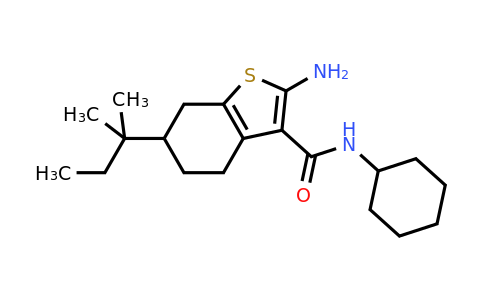 667412-93-3 | 2-Amino-N-cyclohexyl-6-(tert-pentyl)-4,5,6,7-tetrahydrobenzo[b]thiophene-3-carboxamide
