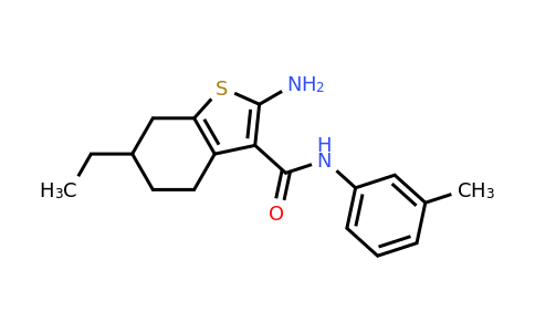 667412-98-8 | 2-Amino-6-ethyl-N-(m-tolyl)-4,5,6,7-tetrahydrobenzo[b]thiophene-3-carboxamide