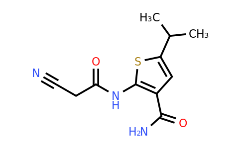 667414-31-5 | 2-(2-Cyanoacetamido)-5-isopropylthiophene-3-carboxamide