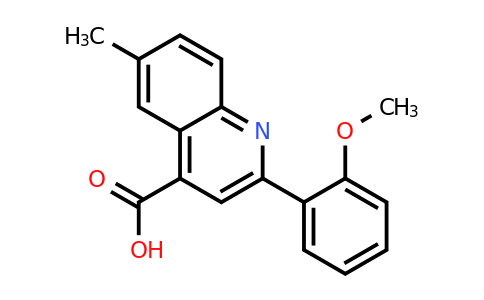 667435-77-0 | 2-(2-Methoxyphenyl)-6-methylquinoline-4-carboxylic acid