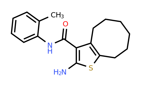 667436-79-5 | 2-Amino-N-(o-tolyl)-4,5,6,7,8,9-hexahydrocycloocta[b]thiophene-3-carboxamide