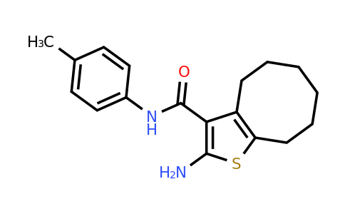 667437-53-8 | 2-Amino-N-(p-tolyl)-4,5,6,7,8,9-hexahydrocycloocta[b]thiophene-3-carboxamide