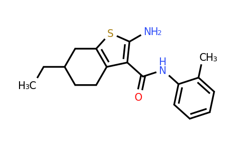 667437-83-4 | 2-Amino-6-ethyl-N-(o-tolyl)-4,5,6,7-tetrahydrobenzo[b]thiophene-3-carboxamide