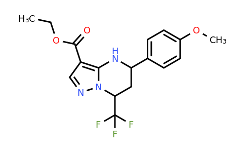 667920-67-4 | Ethyl 5-(4-methoxyphenyl)-7-(trifluoromethyl)-4,5,6,7-tetrahydropyrazolo[1,5-a]pyrimidine-3-carboxylate
