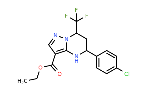 667920-68-5 | Ethyl 5-(4-chlorophenyl)-7-(trifluoromethyl)-4,5,6,7-tetrahydropyrazolo[1,5-a]pyrimidine-3-carboxylate