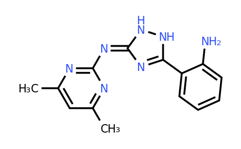 669719-96-4 | 2-(5-((4,6-Dimethylpyrimidin-2-yl)imino)-2,5-dihydro-1H-1,2,4-triazol-3-yl)aniline