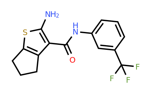 669740-00-5 | 2-Amino-N-(3-(trifluoromethyl)phenyl)-5,6-dihydro-4H-cyclopenta[b]thiophene-3-carboxamide