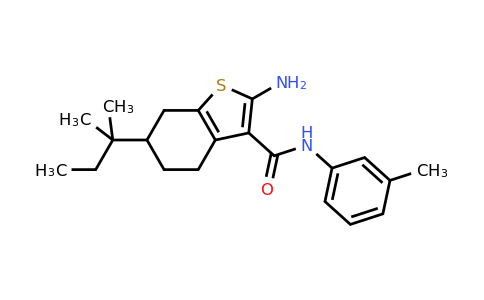 669740-04-9 | 2-Amino-6-(tert-pentyl)-N-(m-tolyl)-4,5,6,7-tetrahydrobenzo[b]thiophene-3-carboxamide